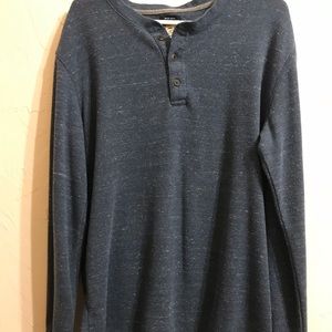 St. John’s Bay Men’s Henley L/S Shirt Navy XL